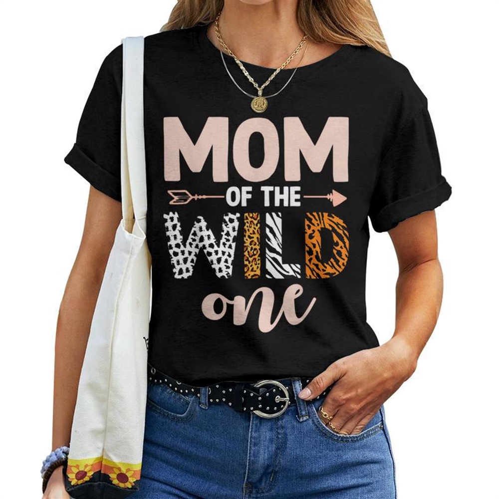 Wild One Birthday Girl Family Party Decor Women’s T-Shirt – Mom and Dad Edition