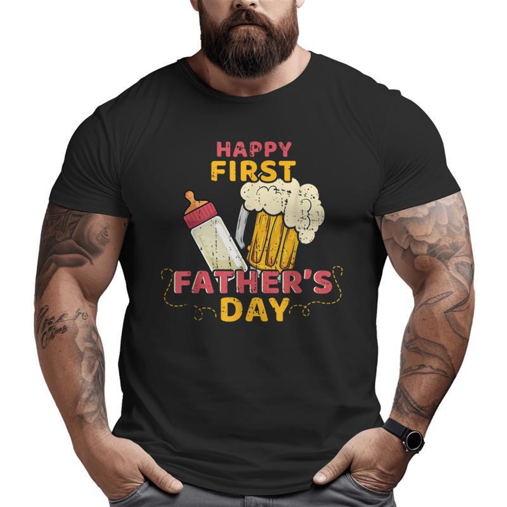 Baby Reveal Daddy Best Dad Happy First Father’s Day Big And Tall Men T-shirt