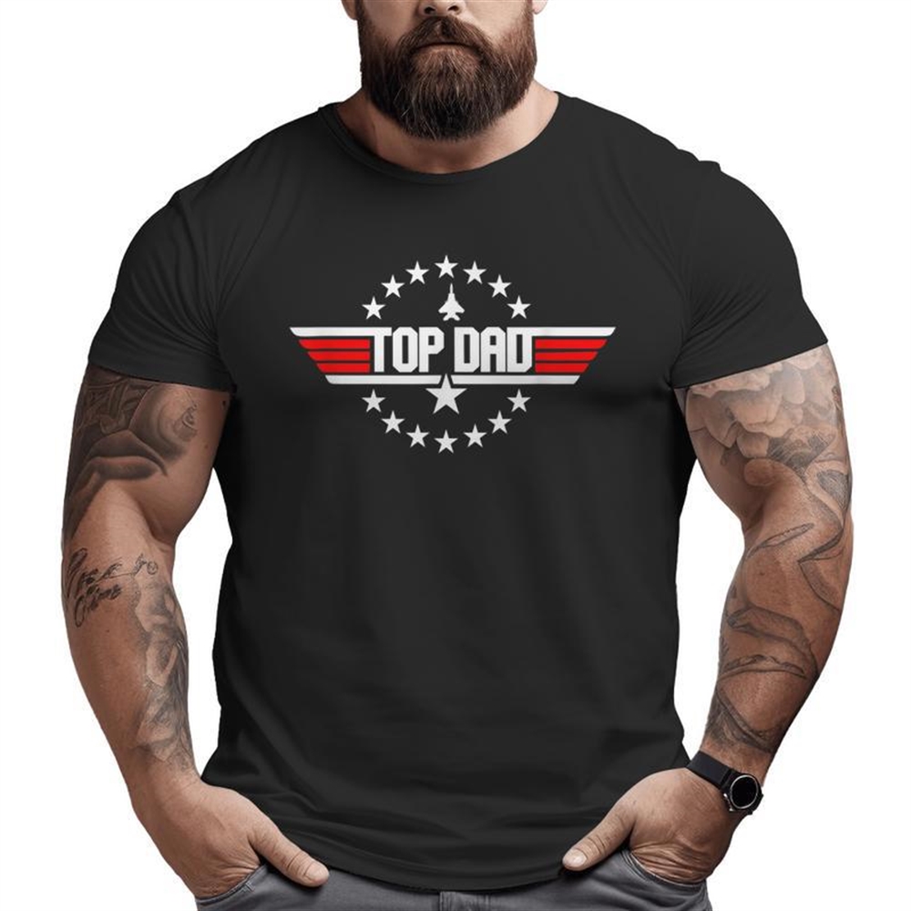 Top Dad Father 80s Father’s Day Big And Tall Men T-shirt
