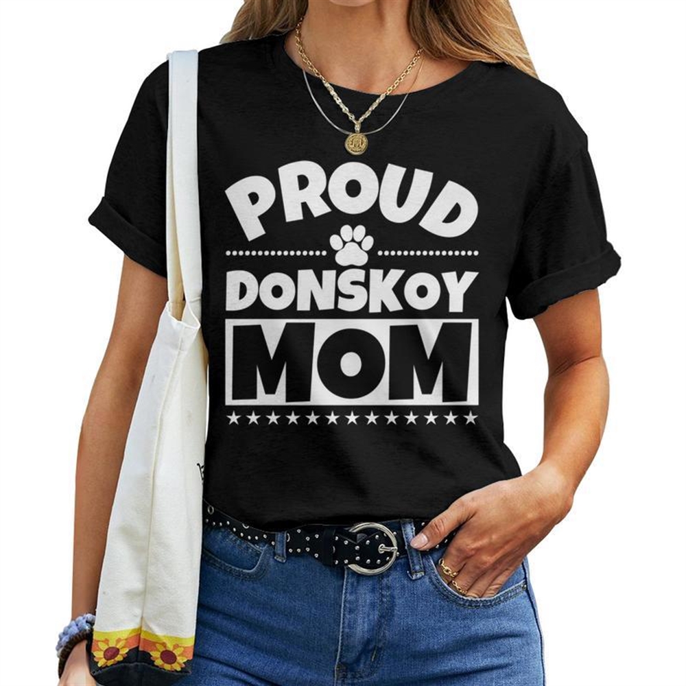 Proud Donskoy Mom Cat Women T-shirt